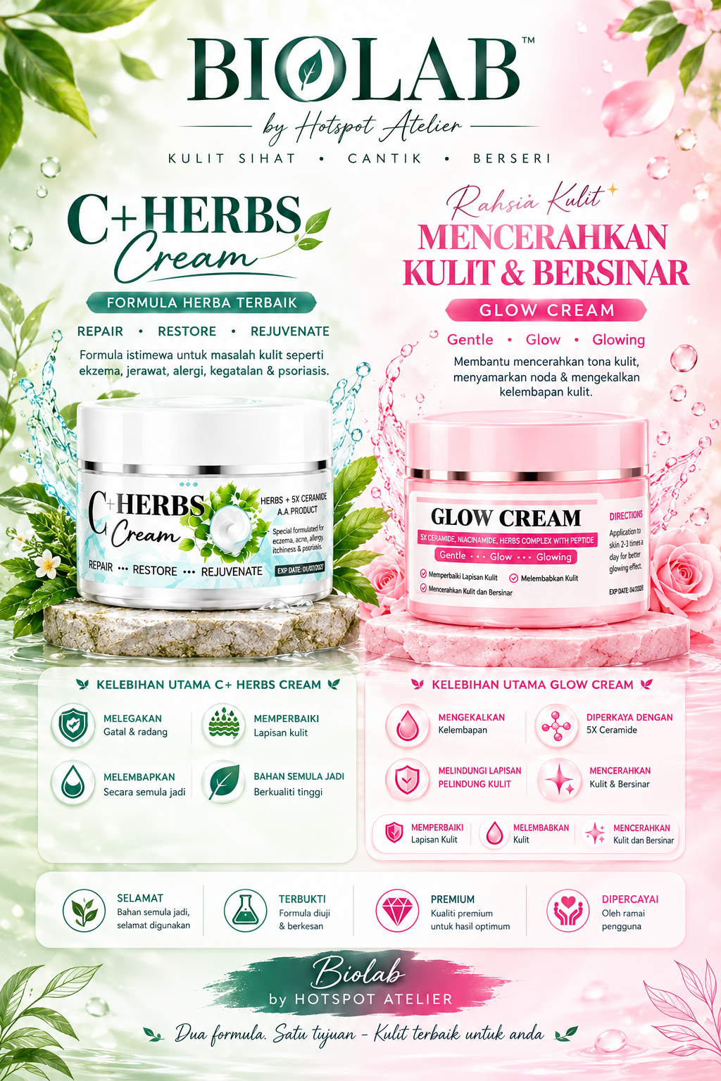 C+ Herbs Cream & Glow
